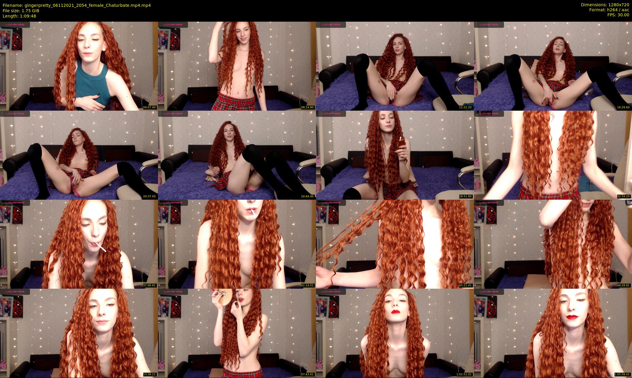 gingerpretty — 70 minute Chaturbate female cam show recording, 720p, Nov 6, 2021