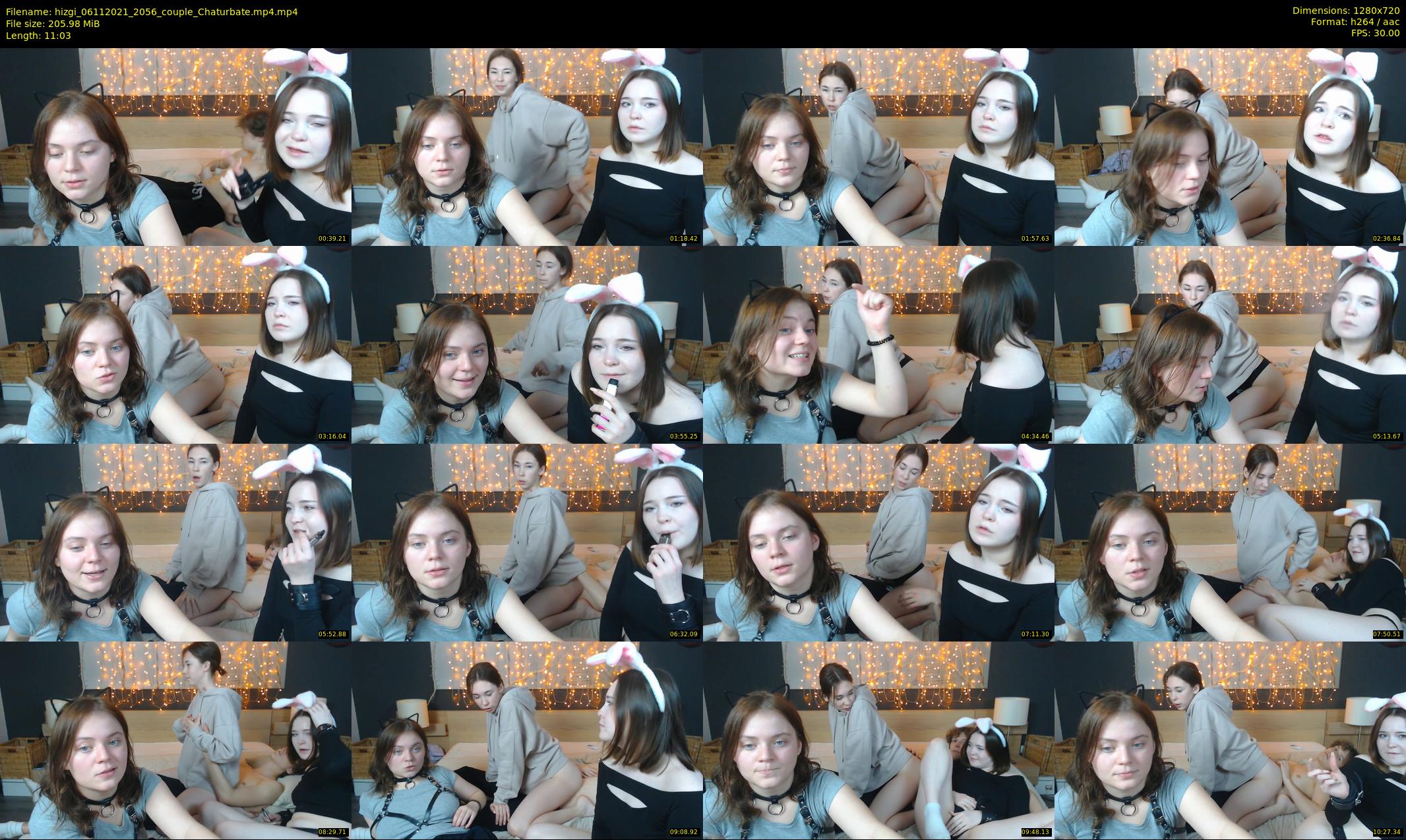 hizgi — 12 minute Chaturbate couple cam show recording, 720p, Nov 6, 2021