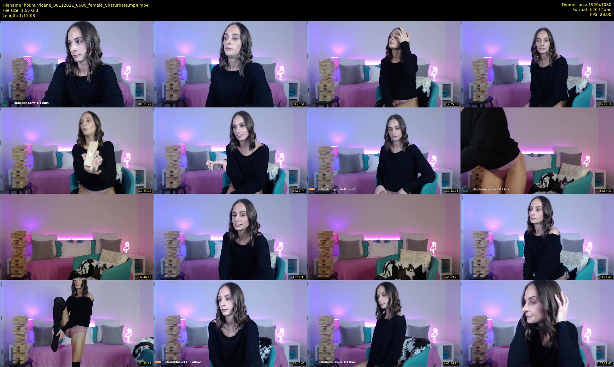 holihurricane — 72 minute Chaturbate female cam show recording, 1080p, Nov 6, 2021