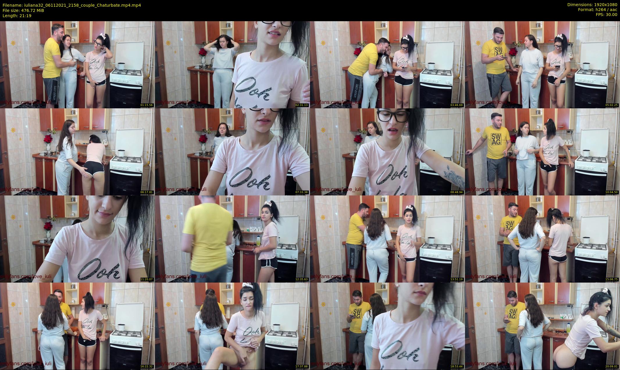 iuliana32 — 22 minute Chaturbate couple cam show recording, 1080p, Nov 6, 2021