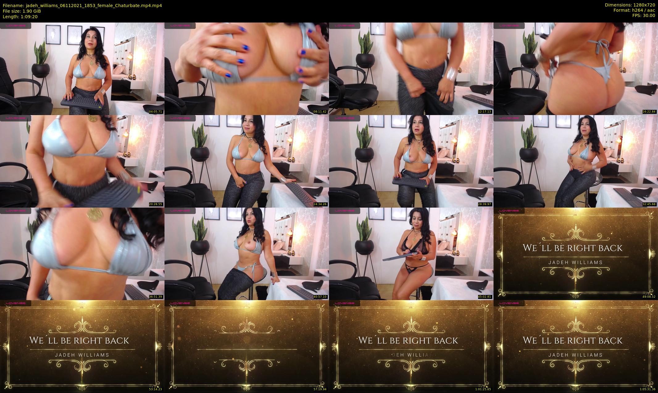 jadeh_williams — 70 minute Chaturbate female cam show recording, 720p, Nov 6, 2021