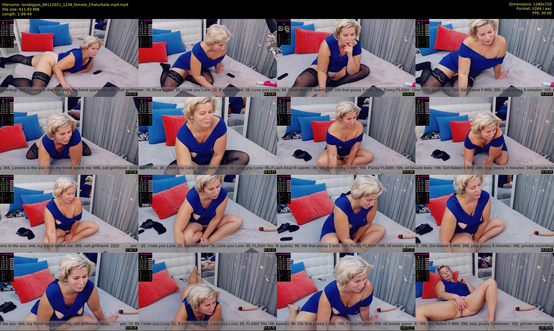 lorabigass — 70 minute Chaturbate female cam show recording, 720p, Nov 6, 2021