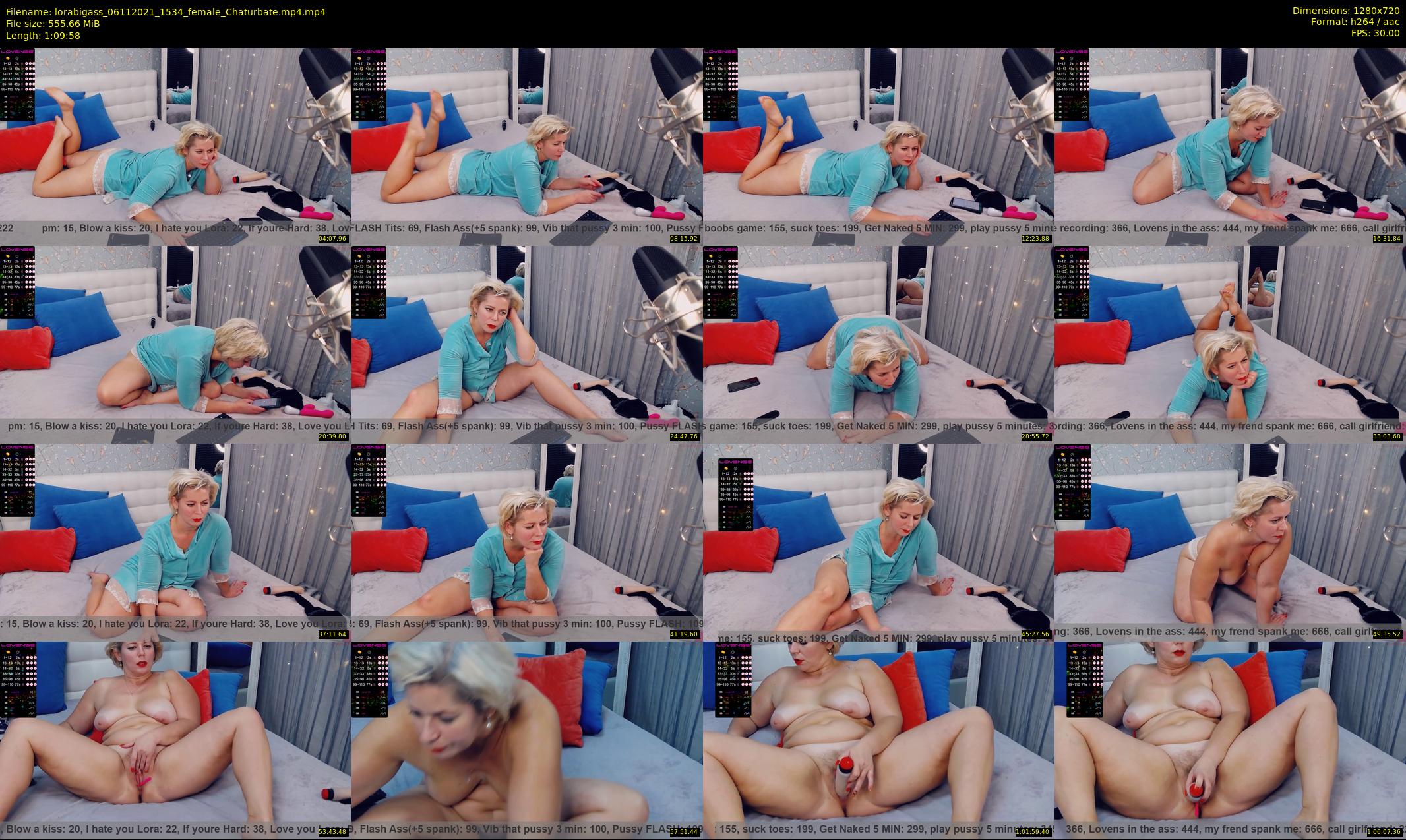 lorabigass — 70 minute Chaturbate female cam show recording, 720p, Nov 6, 2021