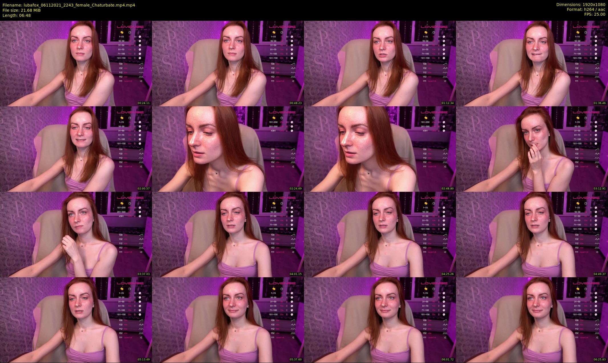 lubafox — 7 minute Chaturbate female cam show recording, 1080p, Nov 6, 2021