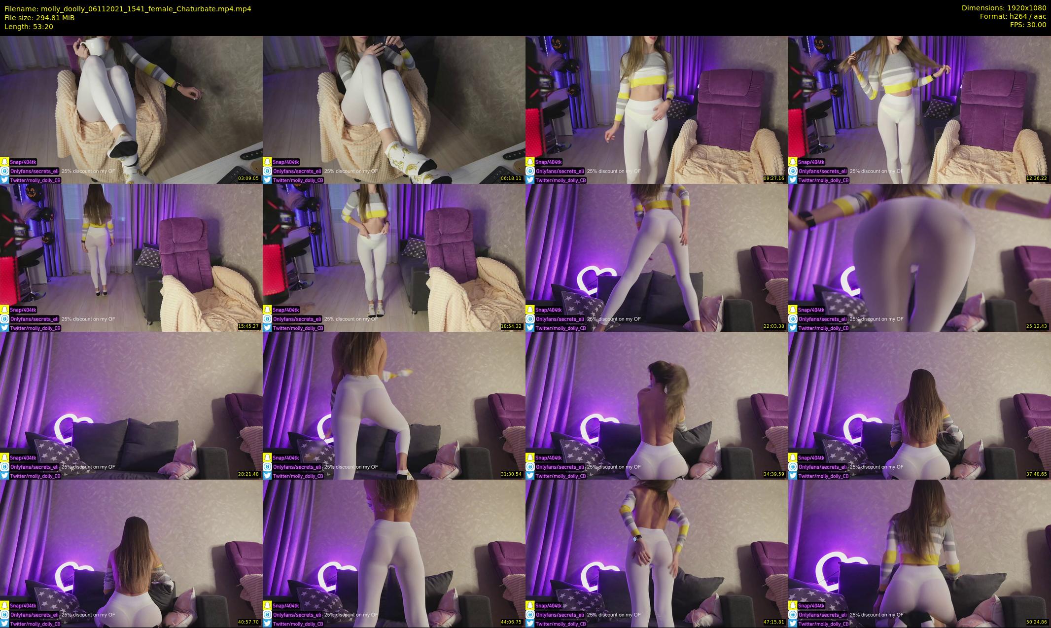 molly_doolly — 54 minute Chaturbate female cam show recording, 1080p, Nov 6, 2021