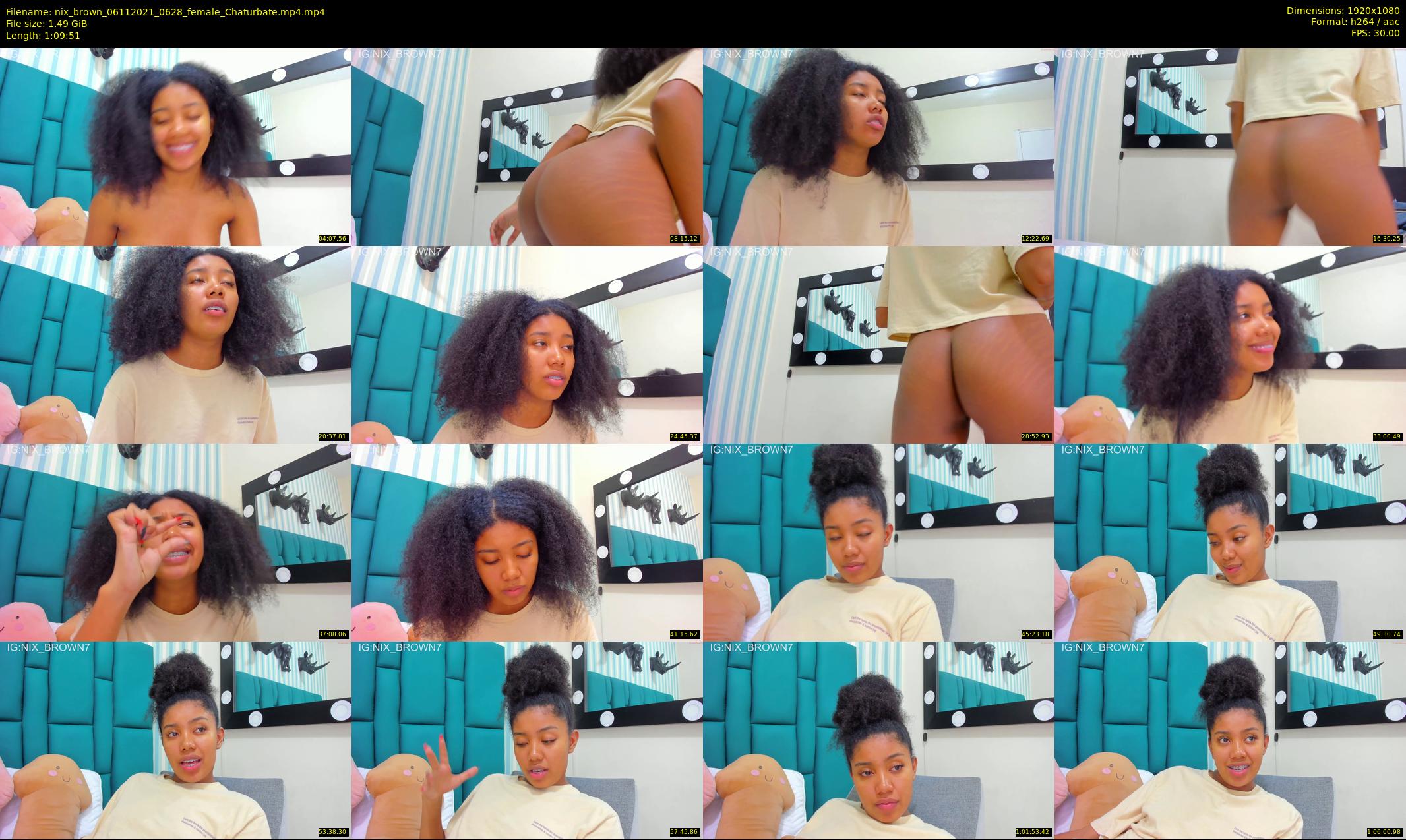 nix_brown — 70 minute Chaturbate female cam show recording, 1080p, Nov 6, 2021
