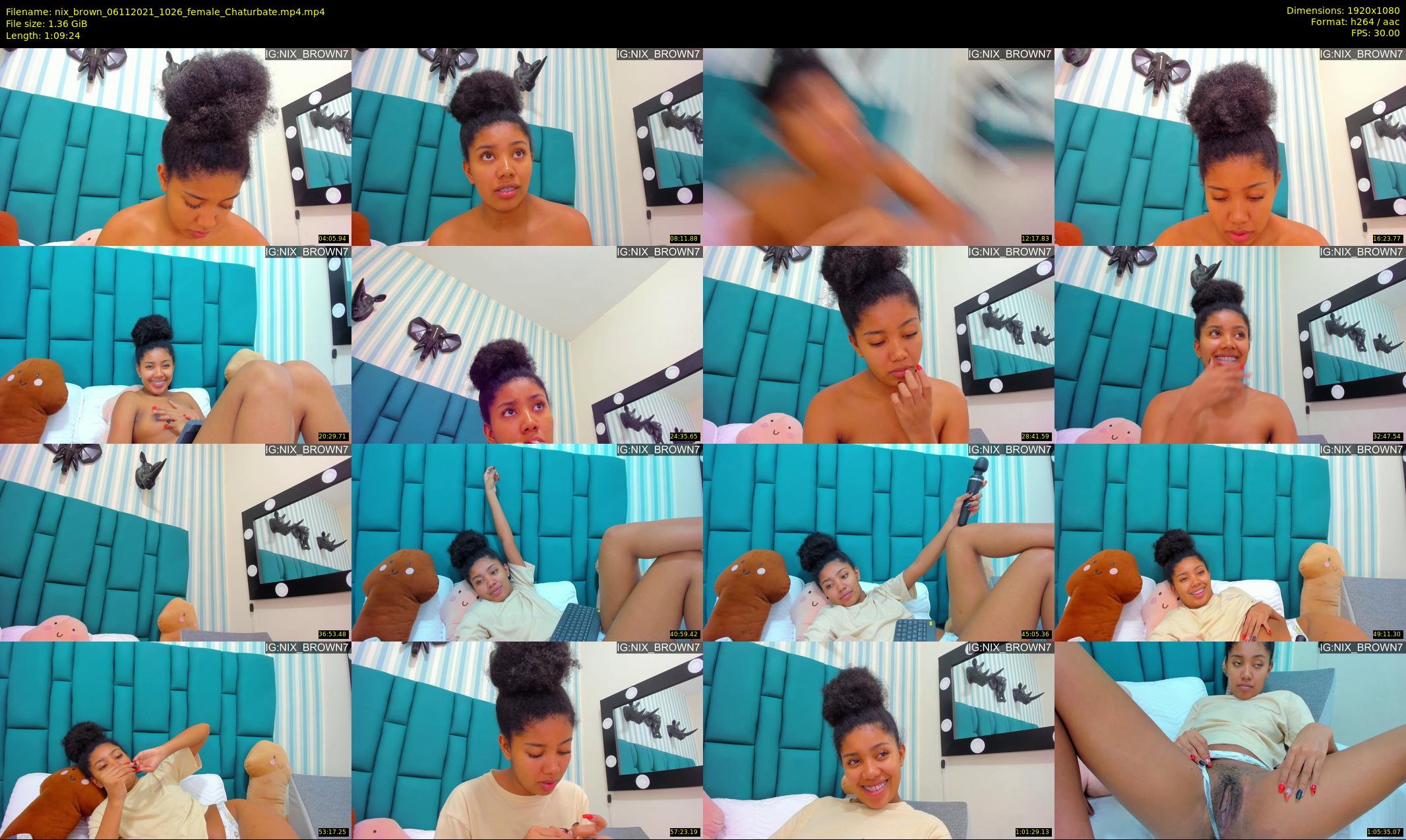 nix_brown — 70 minute Chaturbate female cam show recording, 1080p, Nov 6, 2021