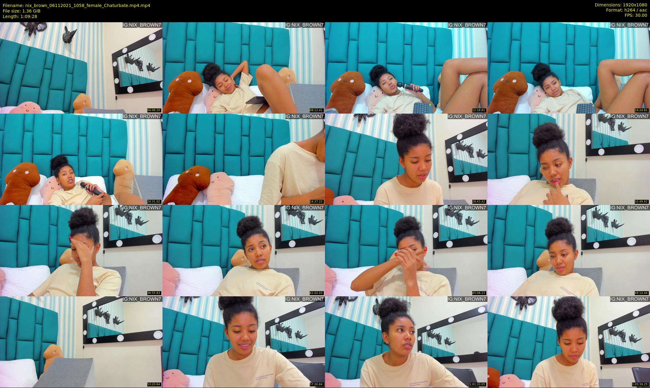 nix_brown — 70 minute Chaturbate female cam show recording, 1080p, Nov 6, 2021