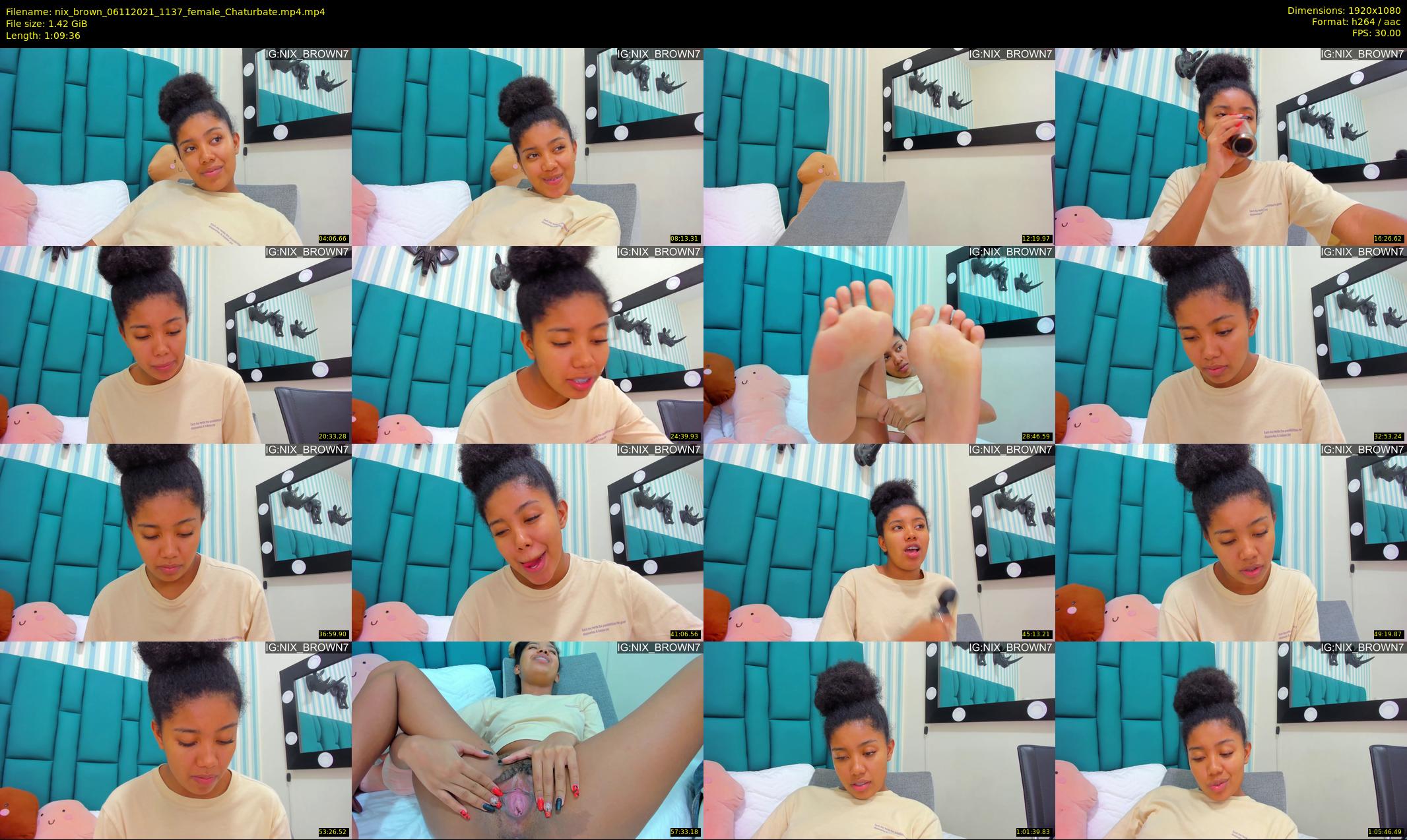 nix_brown — 70 minute Chaturbate female cam show recording, 1080p, Nov 6, 2021