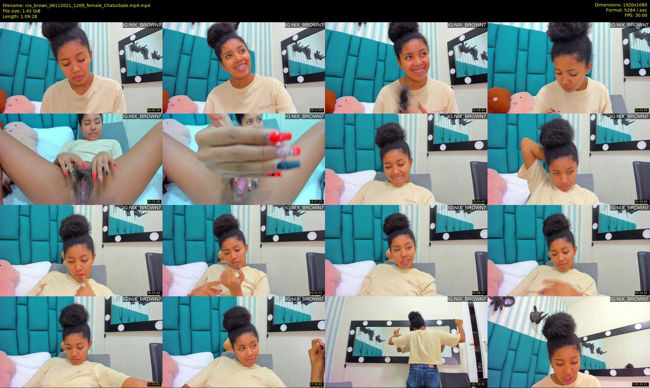 nix_brown — 70 minute Chaturbate female cam show recording, 1080p, Nov 6, 2021