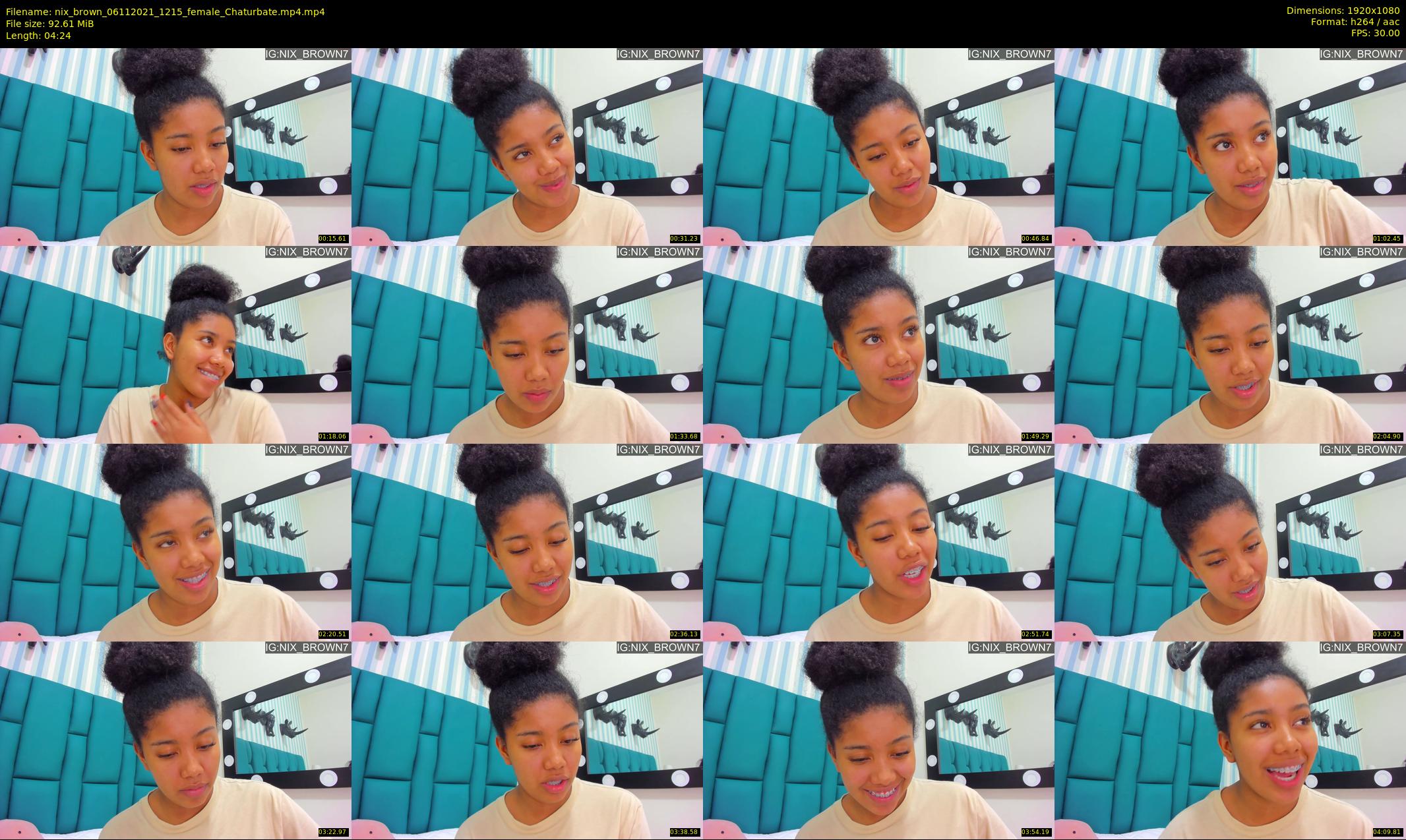 nix_brown — 5 minute Chaturbate female cam show recording, 1080p, Nov 6, 2021