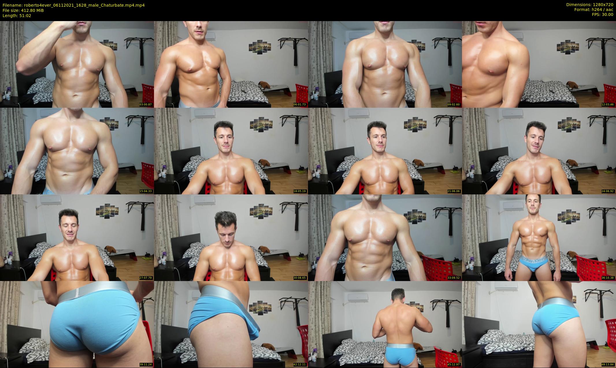 roberto4ever — 52 minute Chaturbate male cam show recording, 720p, Nov 6, 2021