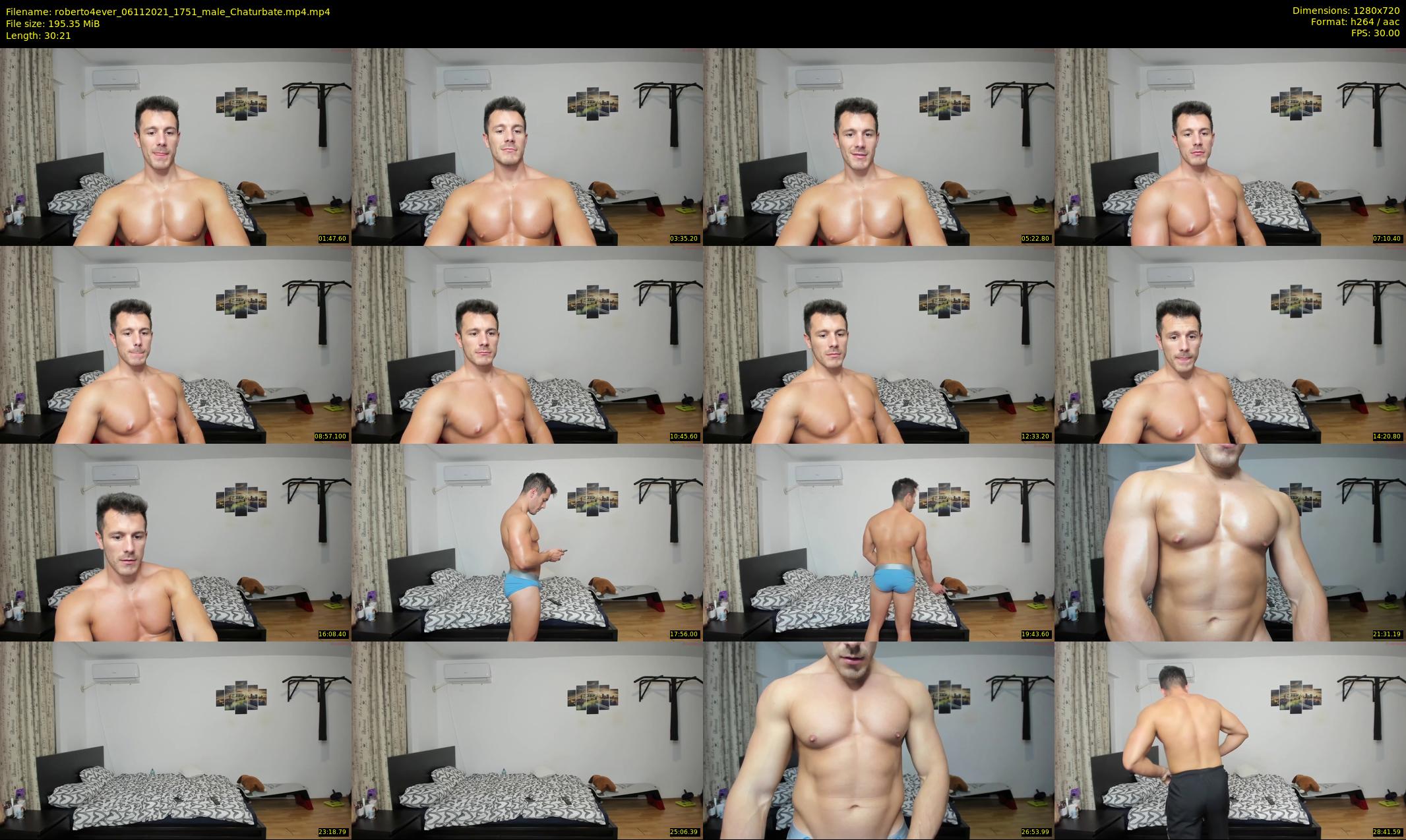 roberto4ever — 31 minute Chaturbate male cam show recording, 720p, Nov 6, 2021