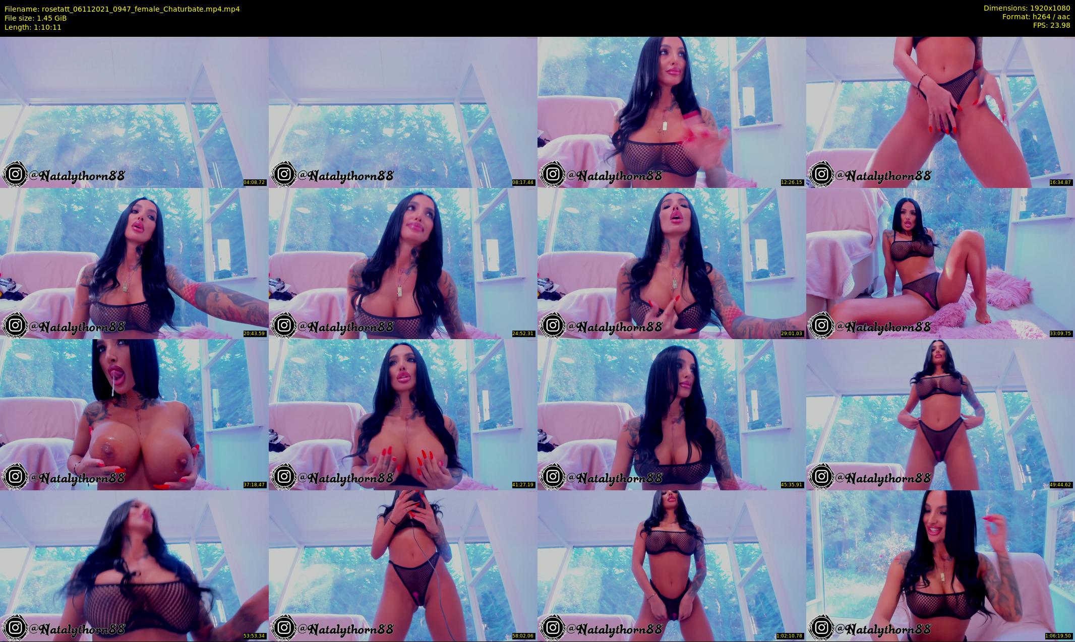 rosetatt — 71 minute Chaturbate female cam show recording, 1080p, Nov 6, 2021