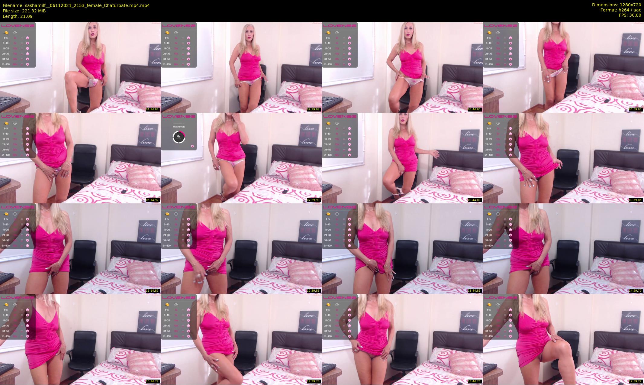 sashamilf_ — 22 minute Chaturbate female cam show recording, 720p, Nov 6, 2021