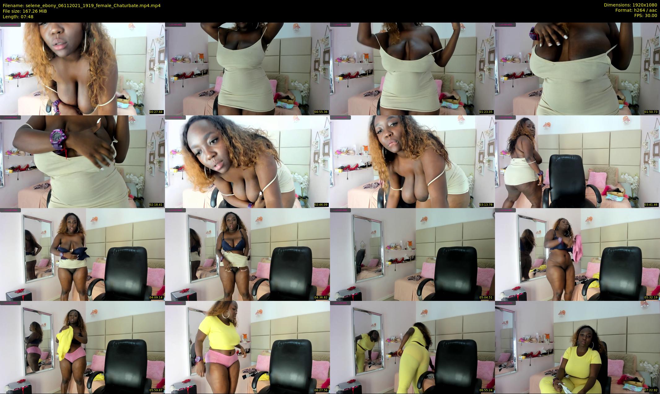 selene_ebony — 8 minute Chaturbate female cam show recording, 1080p, Nov 6, 2021