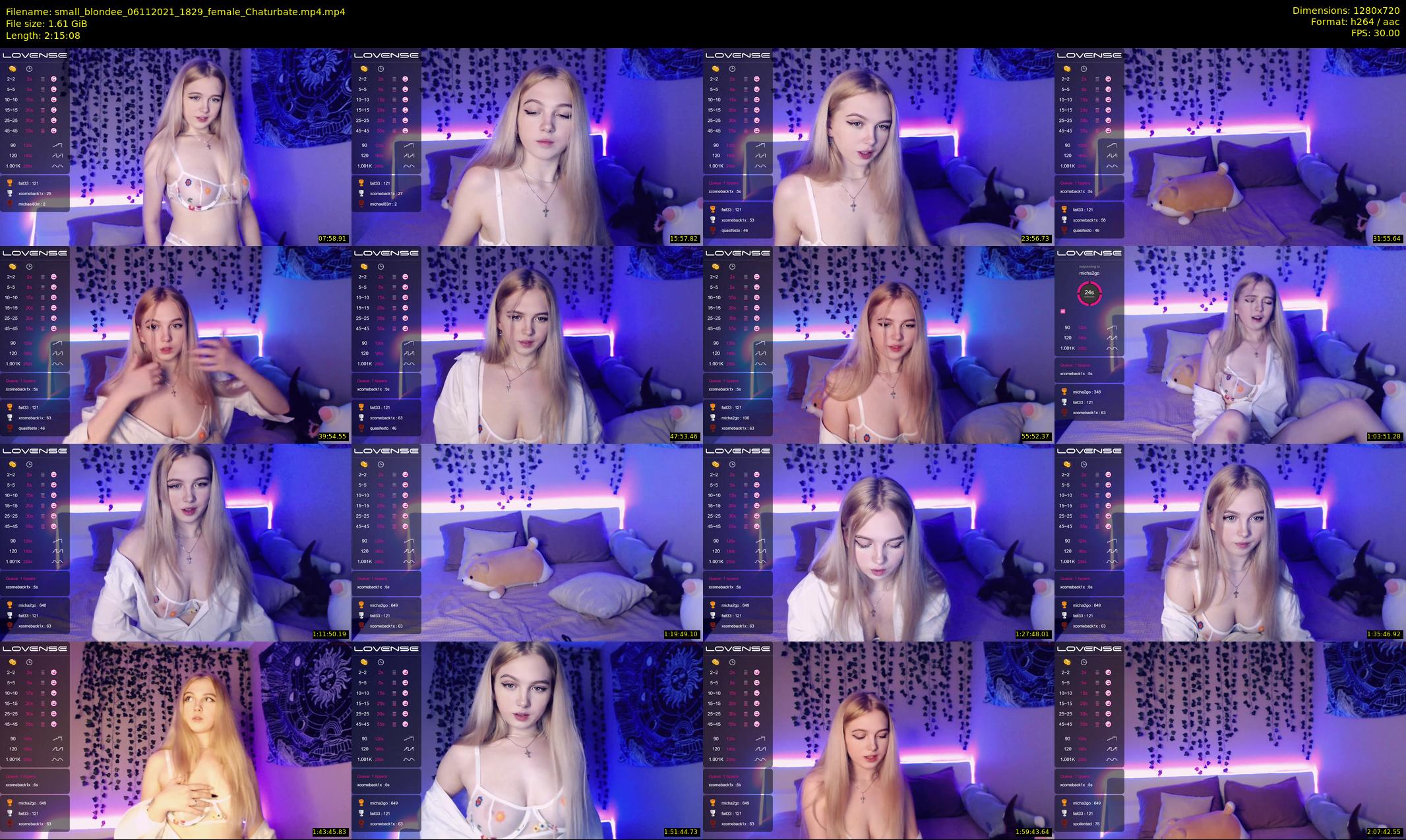 small_blondee — 136 minute Chaturbate female cam show recording, 720p, Nov 6, 2021