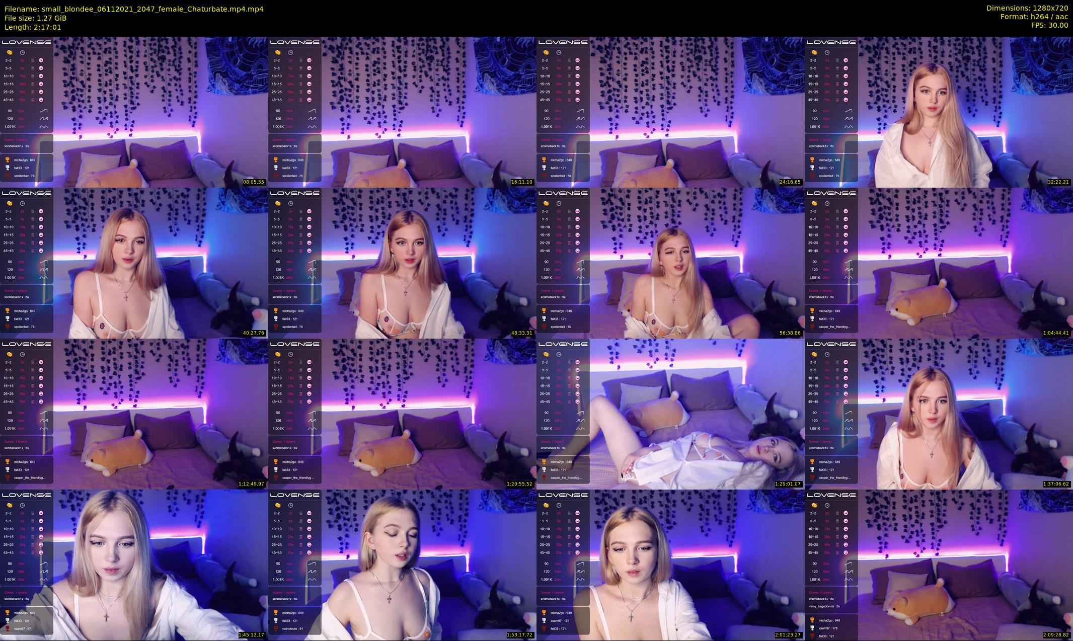 small_blondee — 138 minute Chaturbate female cam show recording, 720p, Nov 6, 2021