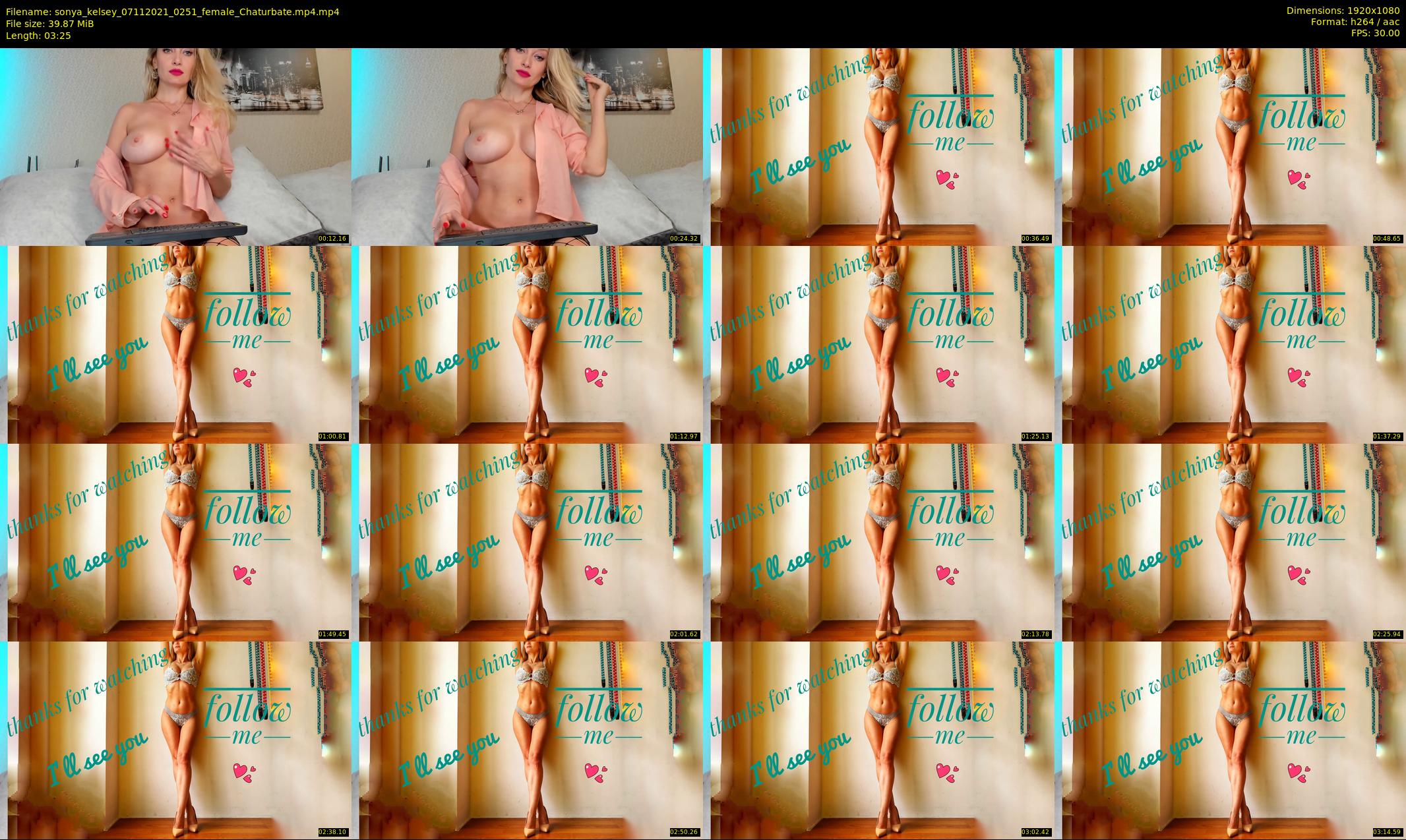 sonya_kelsey — 4 minute Chaturbate female cam show recording, 1080p, Nov 7, 2021