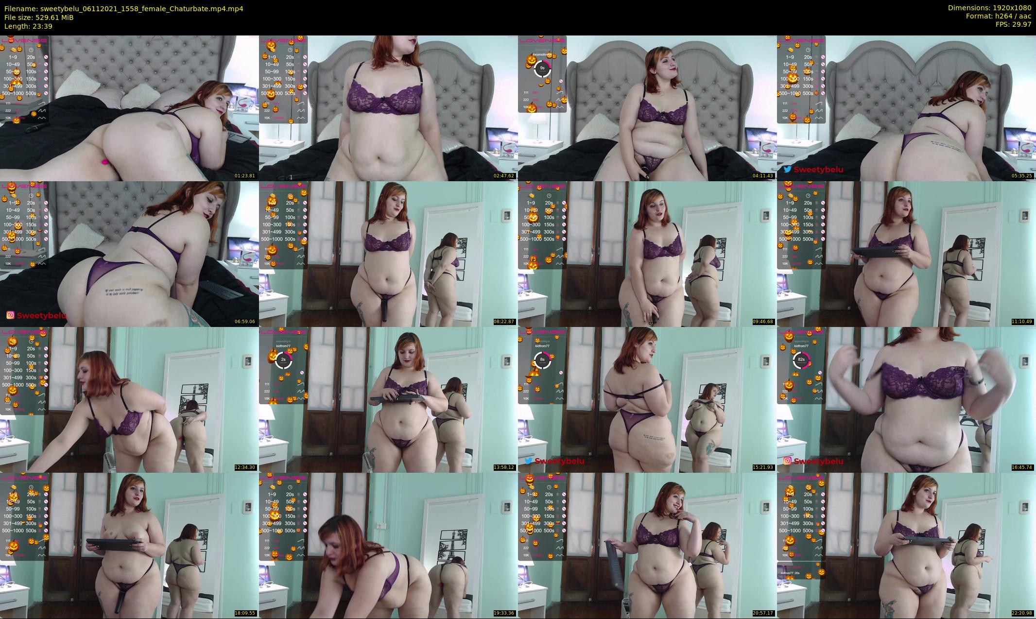 sweetybelu — 24 minute Chaturbate female cam show recording, 1080p, Nov 6, 2021