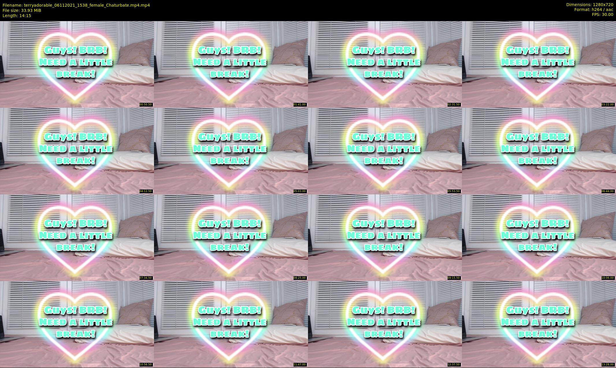 terryadorable — 15 minute Chaturbate female cam show recording, 720p, Nov 6, 2021