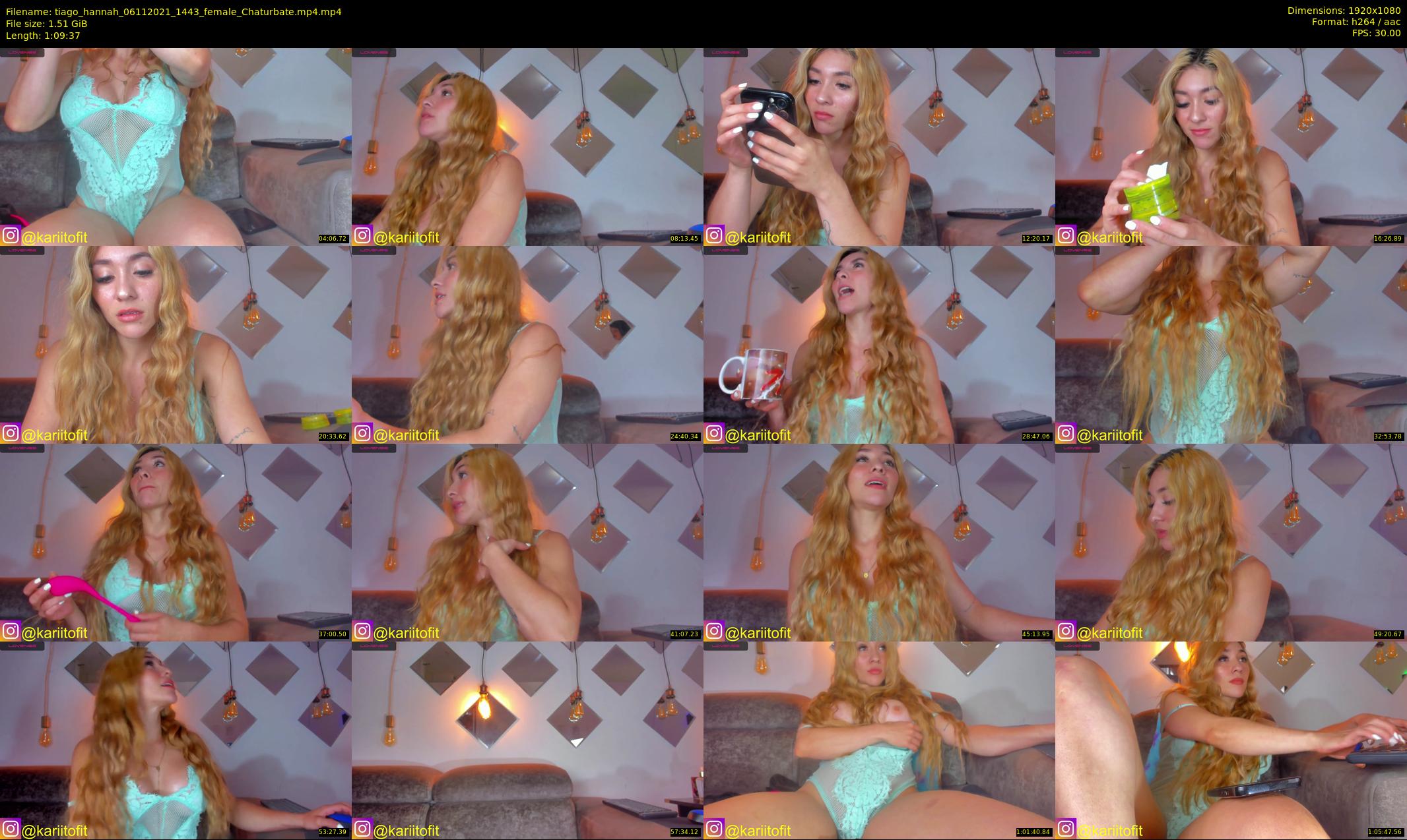 tiago_hannah — 70 minute Chaturbate couple cam show recording, 1080p, Nov 6, 2021