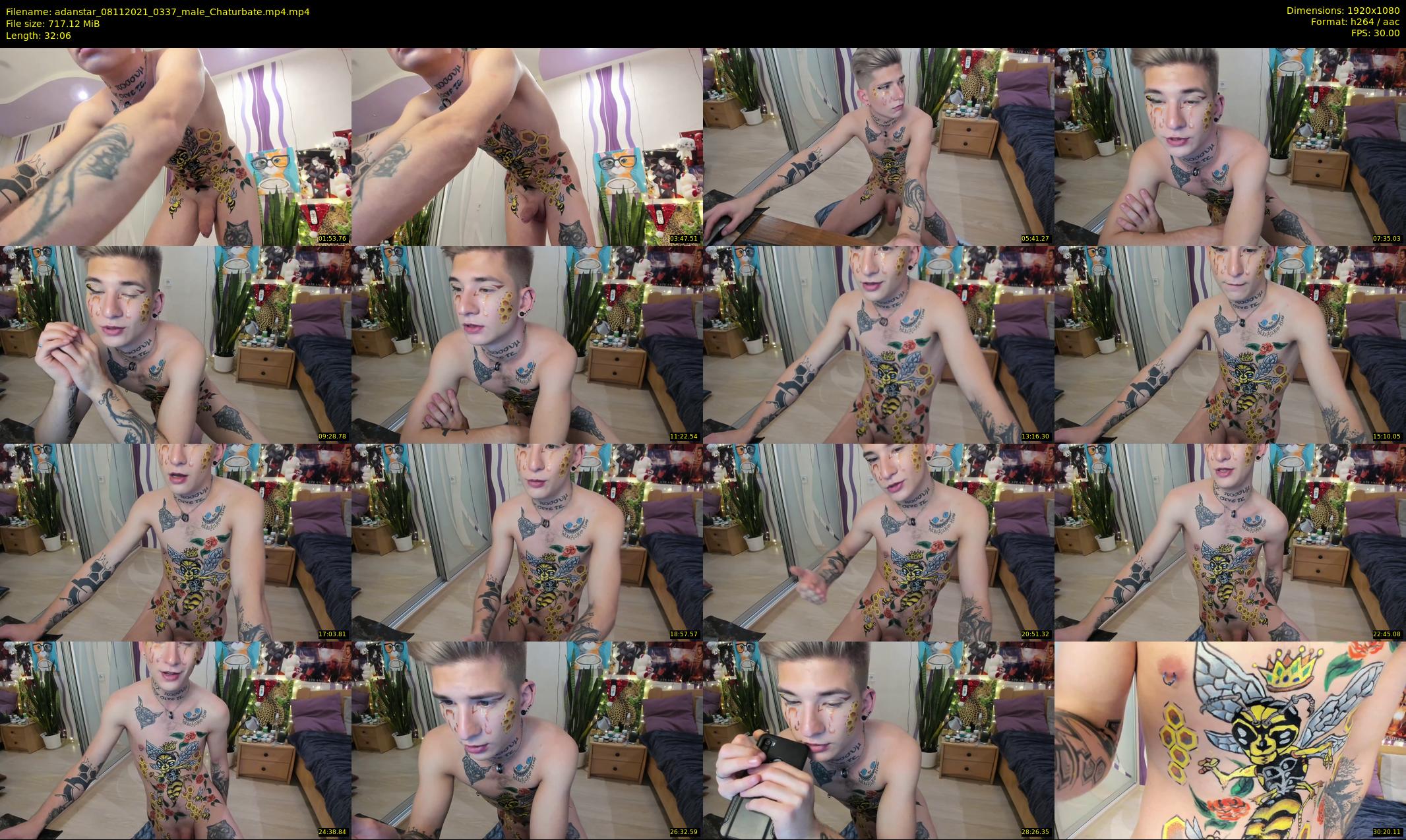 adanstar — 33 minute Chaturbate male cam show recording, 1080p, Nov 8, 2021
