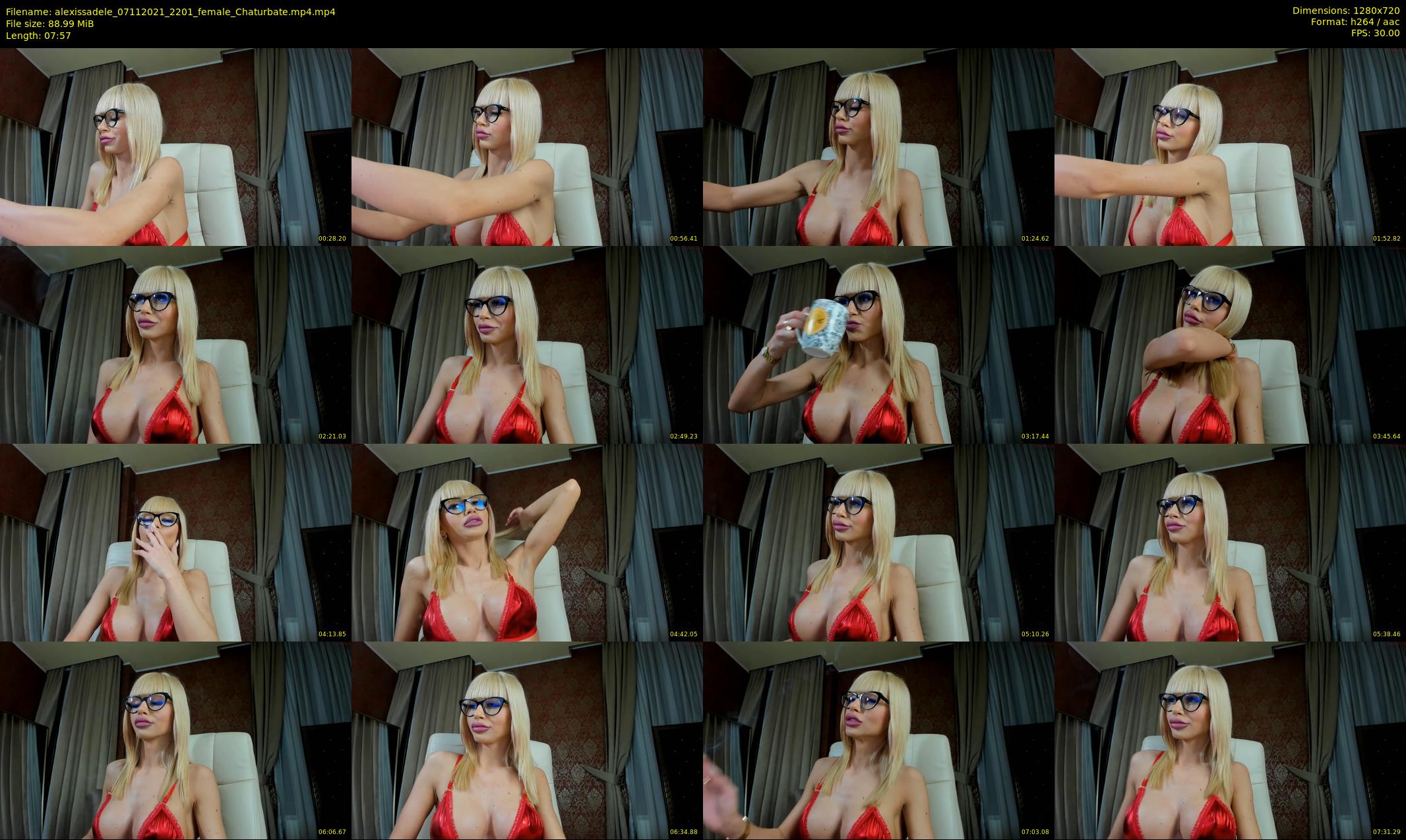 alexissadele — 8 minute Chaturbate female cam show recording, 720p, Nov 7, 2021