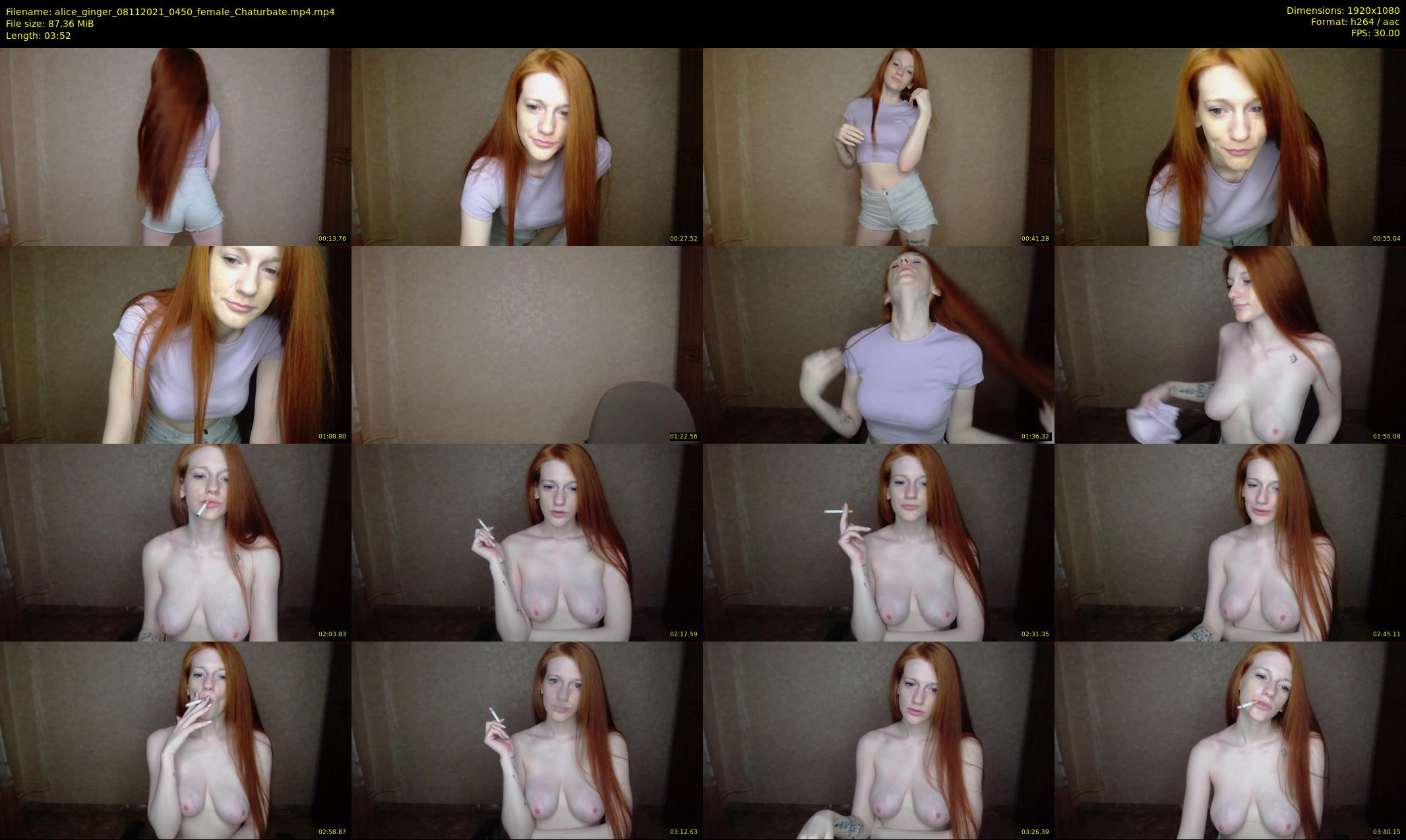 alice_ginger — 4 minute Chaturbate female cam show recording, 1080p, Nov 8, 2021