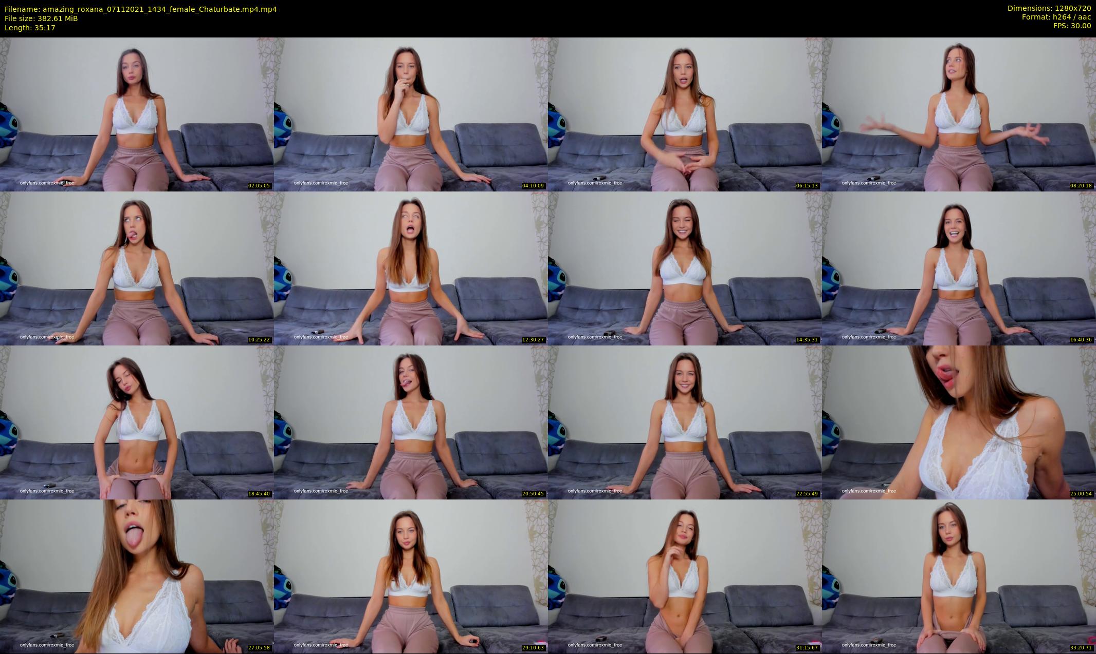 amazing_roxana — 36 minute Chaturbate female cam show recording, 720p, Nov 7, 2021