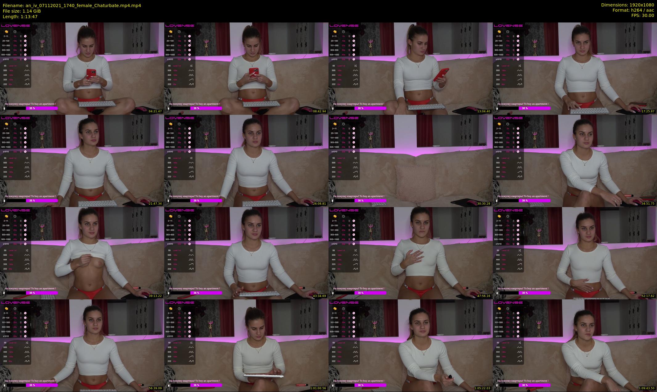an_iv — 74 minute Chaturbate female cam show recording, 1080p, Nov 7, 2021