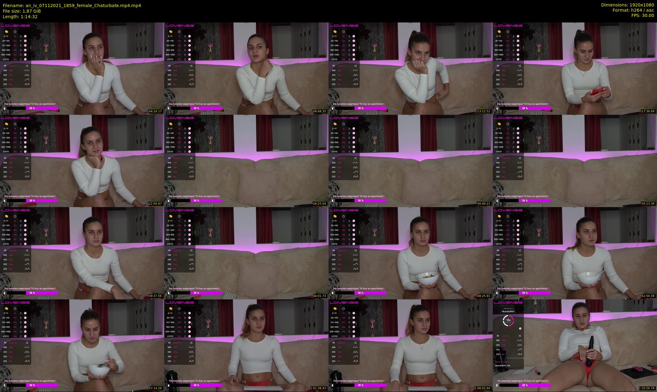 an_iv — 75 minute Chaturbate female cam show recording, 1080p, Nov 7, 2021