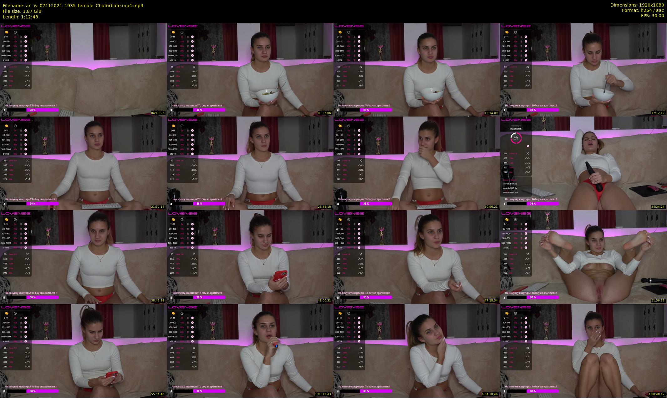 an_iv — 73 minute Chaturbate female cam show recording, 1080p, Nov 7, 2021