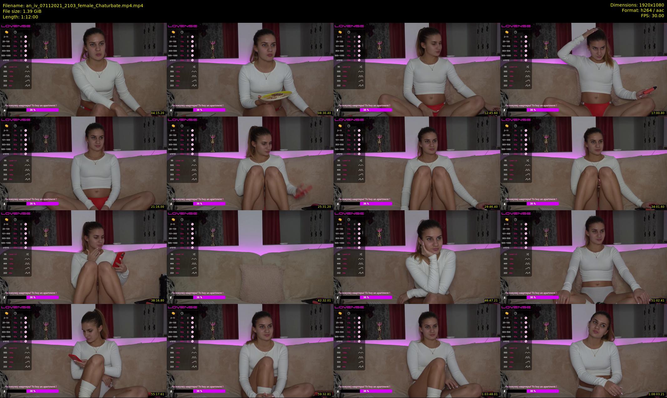 an_iv — 72 minute Chaturbate female cam show recording, 1080p, Nov 7, 2021