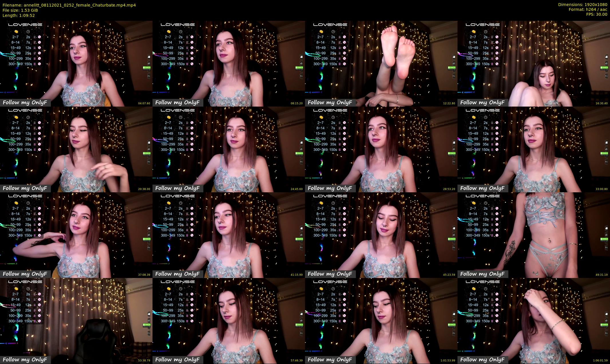 annelitt — 70 minute Chaturbate female cam show recording, 1080p, Nov 8, 2021