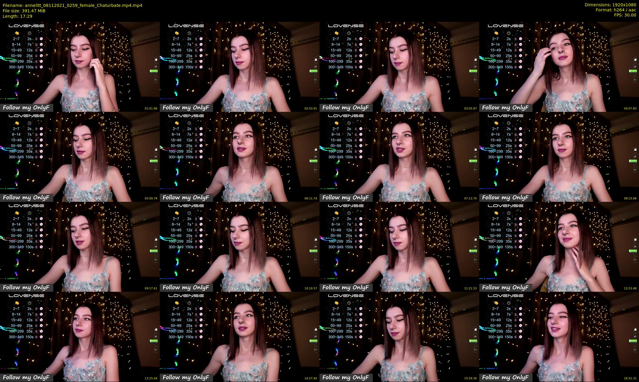 annelitt — 18 minute Chaturbate female cam show recording, 1080p, Nov 8, 2021