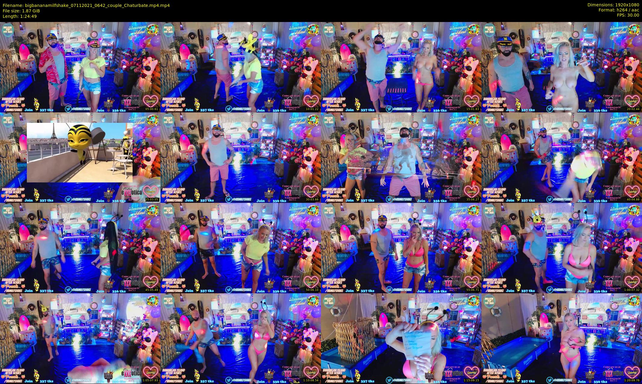 bigbananamilfshake — 85 minute Chaturbate couple cam show recording, 1080p, Nov 7, 2021