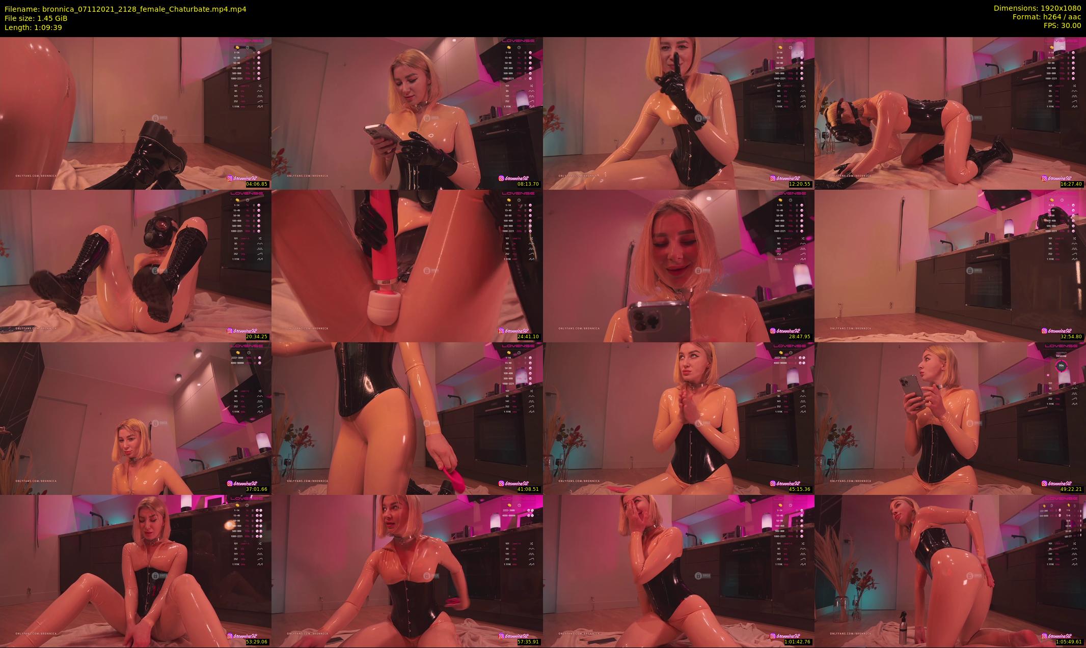 bronnica — 70 minute Chaturbate female cam show recording, 1080p, Nov 7, 2021
