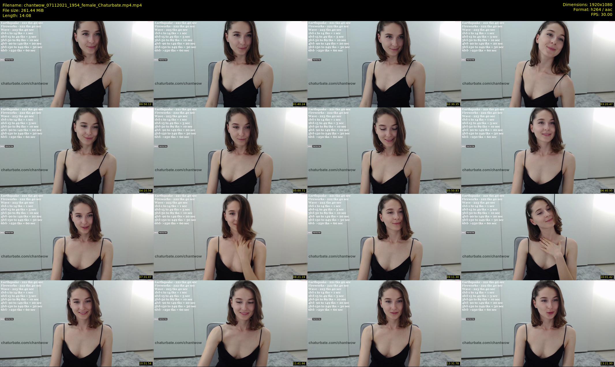 chantwow — 15 minute Chaturbate female cam show recording, 1080p, Nov 7, 2021