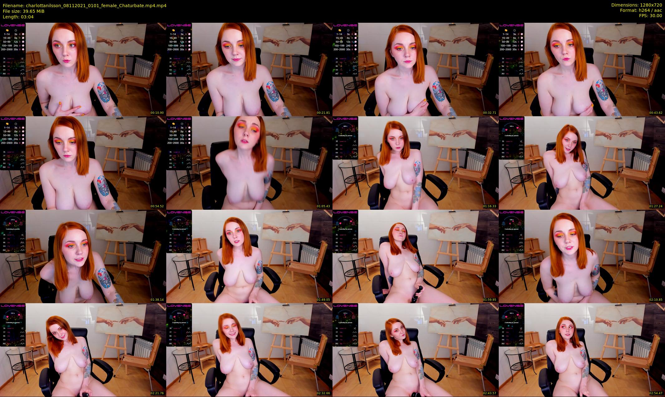 charlottanilsson — 4 minute Chaturbate female cam show recording, 720p, Nov 8, 2021