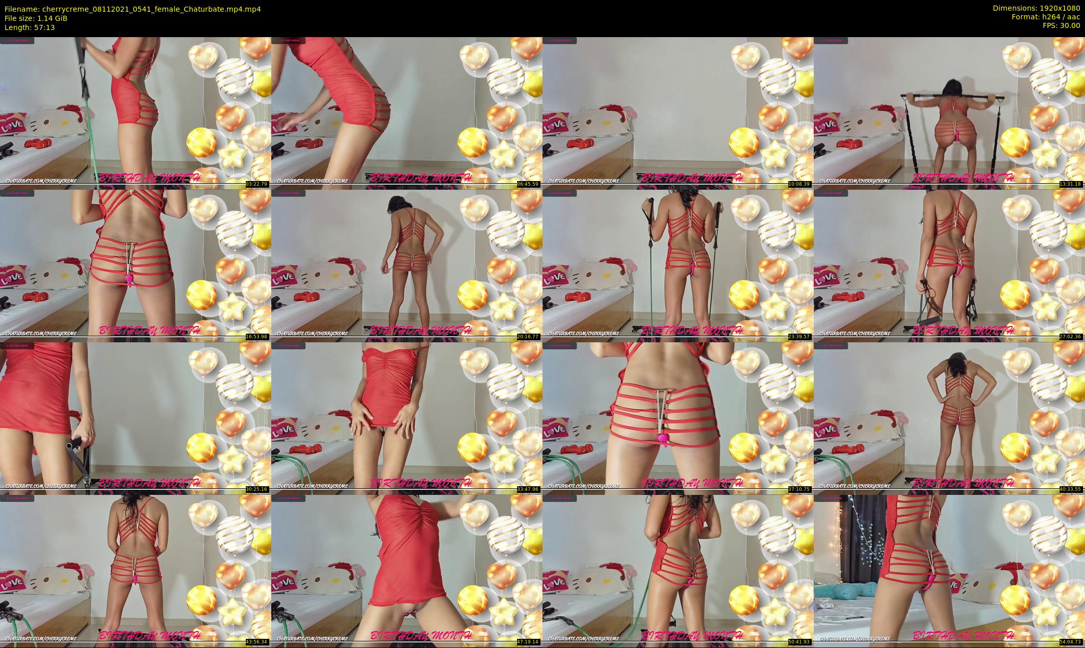 cherrycreme — 58 minute Chaturbate female cam show recording, 1080p, Nov 8, 2021