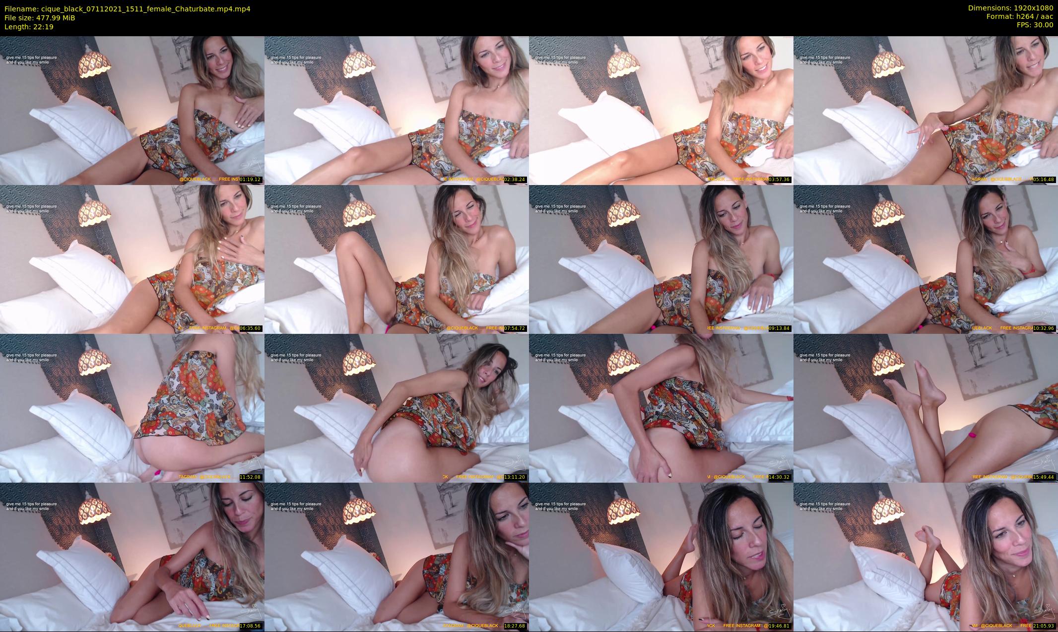 cique_black — 23 minute Chaturbate female cam show recording, 1080p, Nov 7, 2021