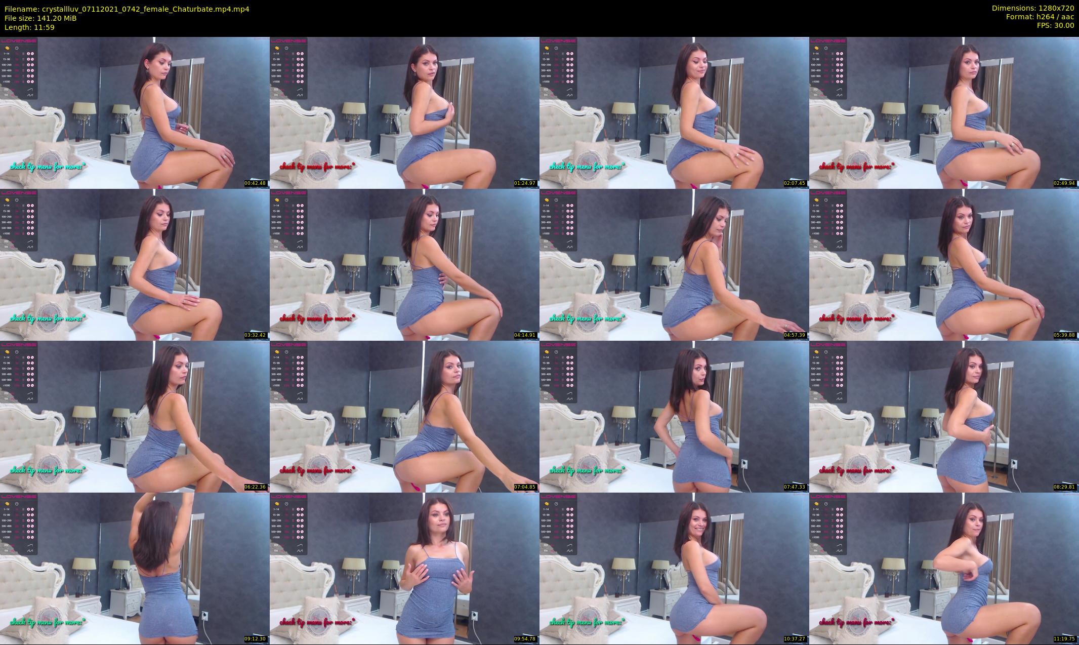 crystallluv — 12 minute Chaturbate female cam show recording, 720p, Nov 7, 2021