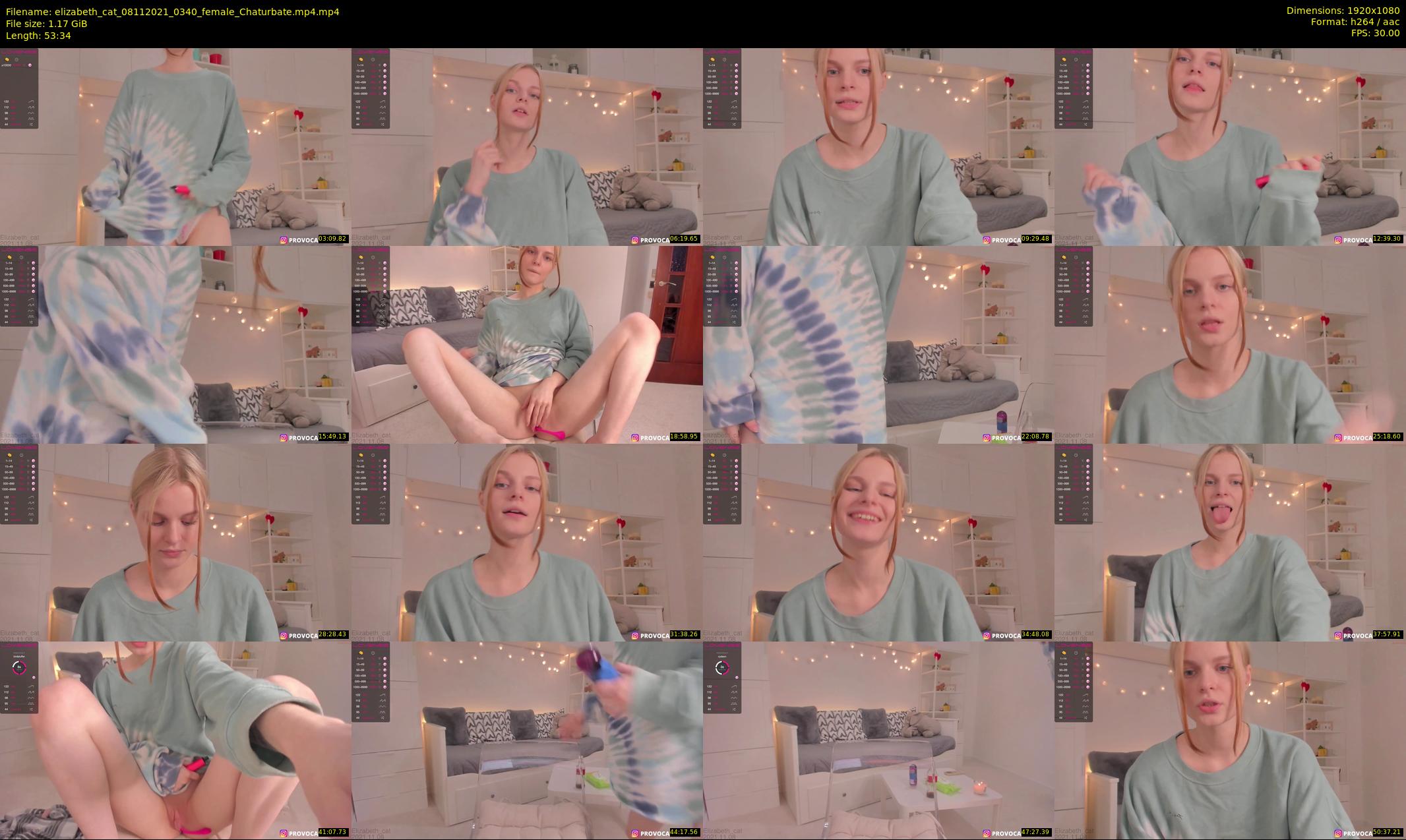 elizabeth_cat — 54 minute Chaturbate female cam show recording, 1080p, Nov 8, 2021