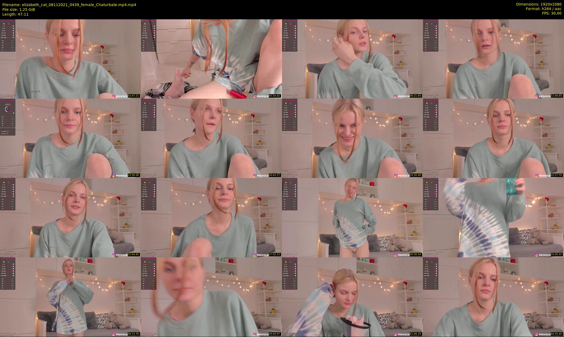 elizabeth_cat — 48 minute Chaturbate female cam show recording, 1080p, Nov 8, 2021