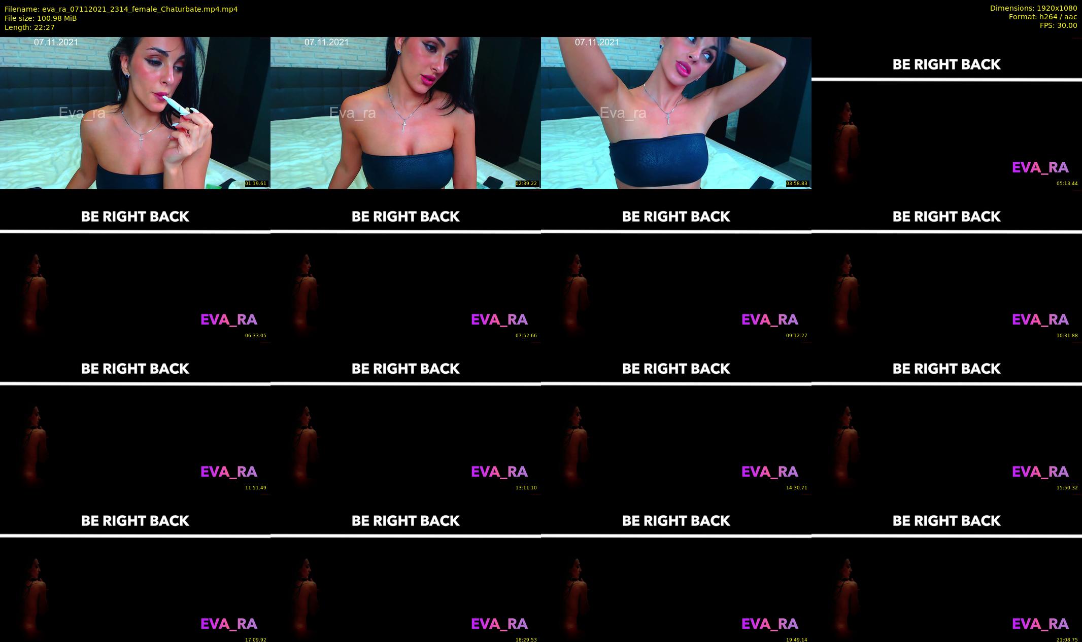 eva_ra — 23 minute Chaturbate female cam show recording, 1080p, Nov 7, 2021