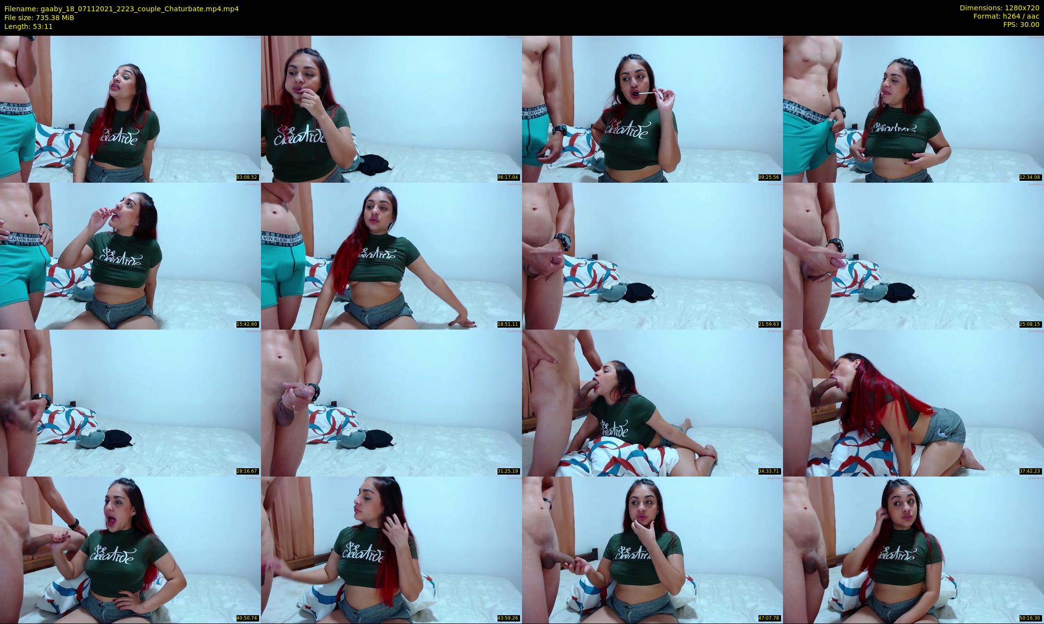 gaaby_18 — 54 minute Chaturbate couple cam show recording, 720p, Nov 7, 2021