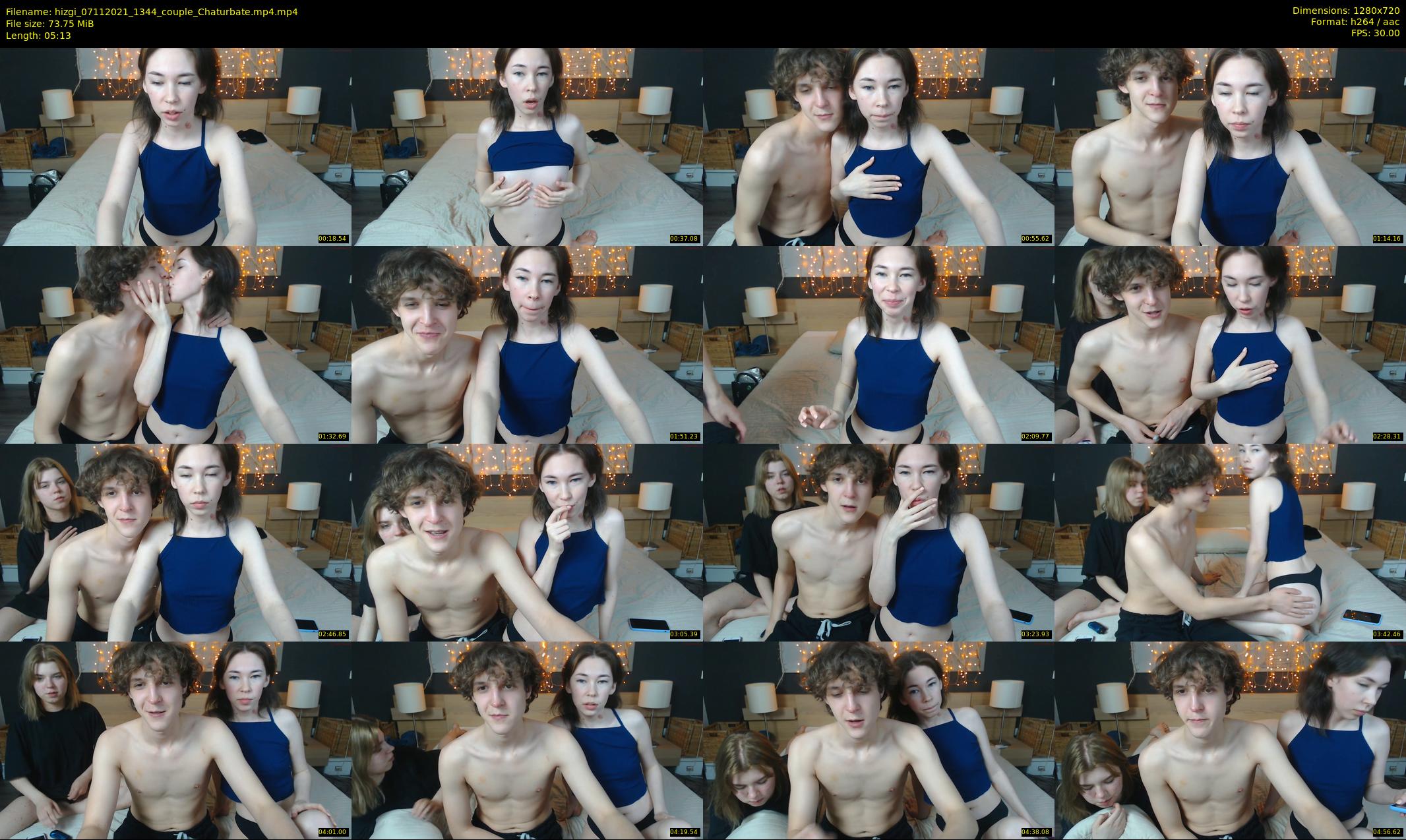 hizgi — 6 minute Chaturbate couple cam show recording, 720p, Nov 7, 2021