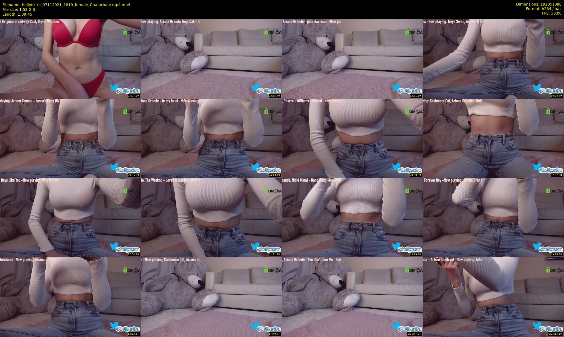hollyextra — 70 minute Chaturbate female cam show recording, 1080p, Nov 7, 2021