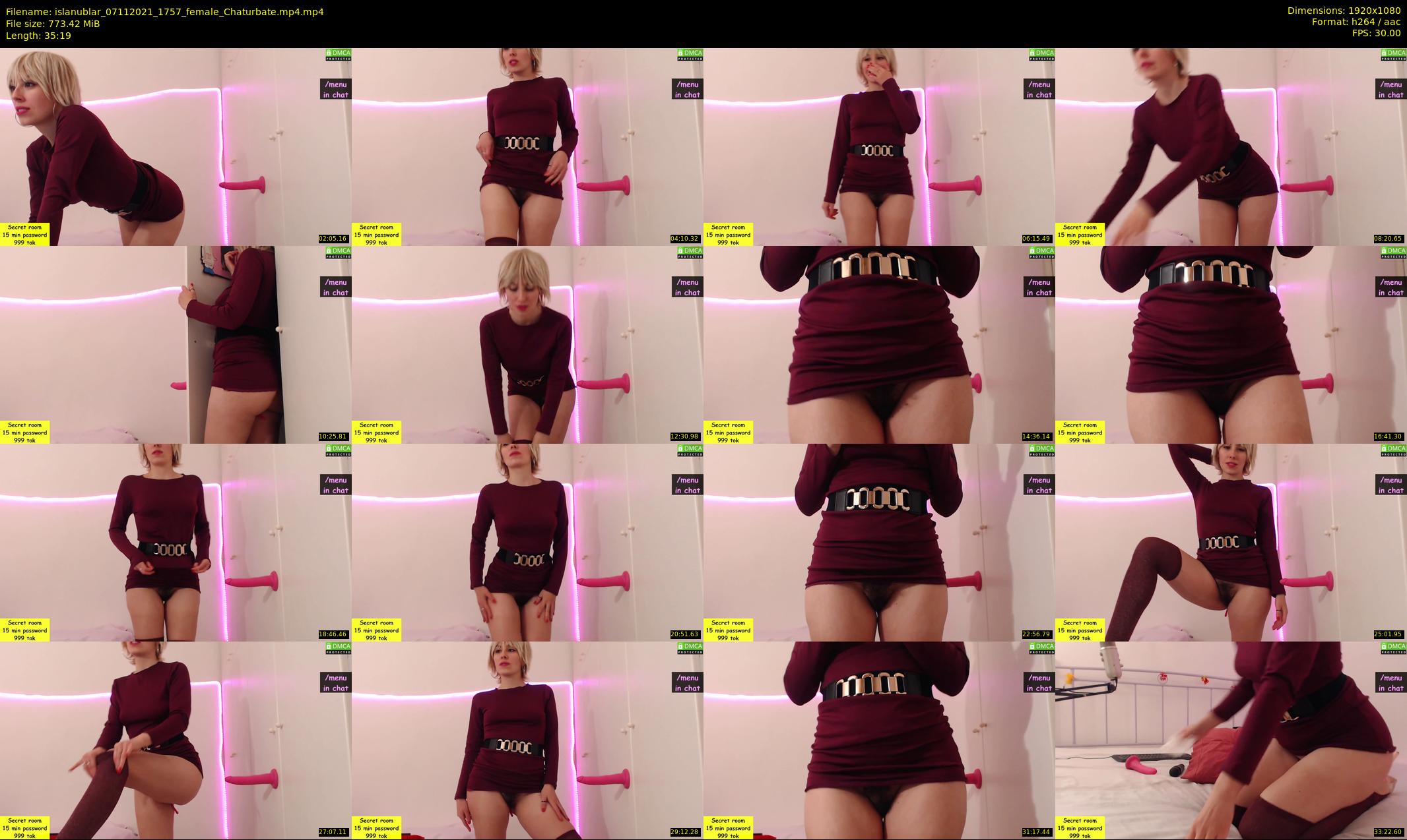 islanublar — 36 minute Chaturbate female cam show recording, 1080p, Nov 7, 2021